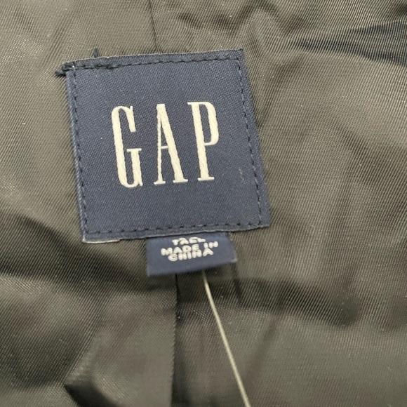 Gap women’s black 50% wool Wrap Coat with belt, size X-large tall - Picture 3 of 5